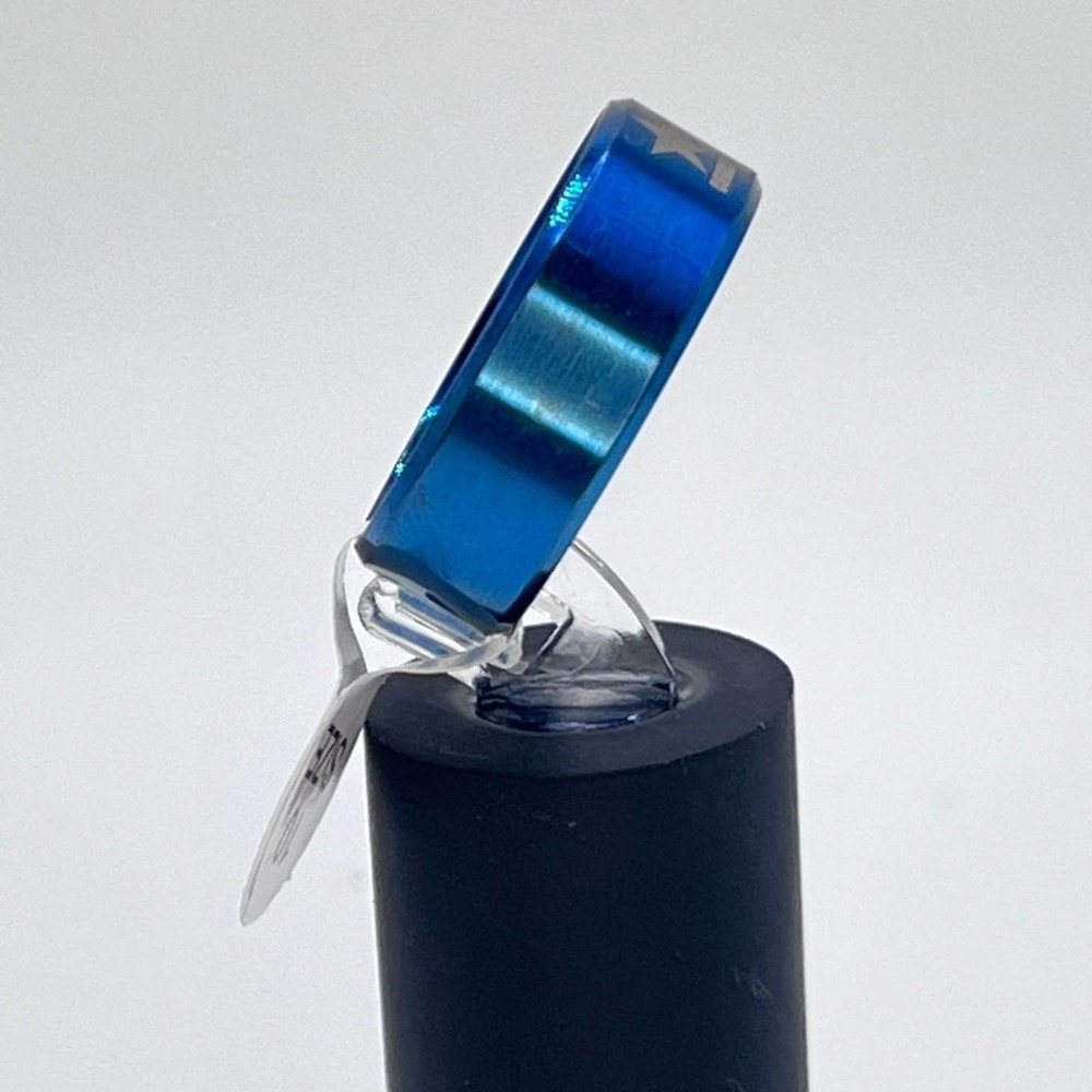 Dallas Cowboys Stainless Steel Blue Ring - Picture 3 of 7